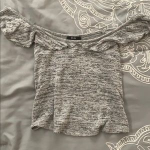 Beautiful and sexy grey blouse